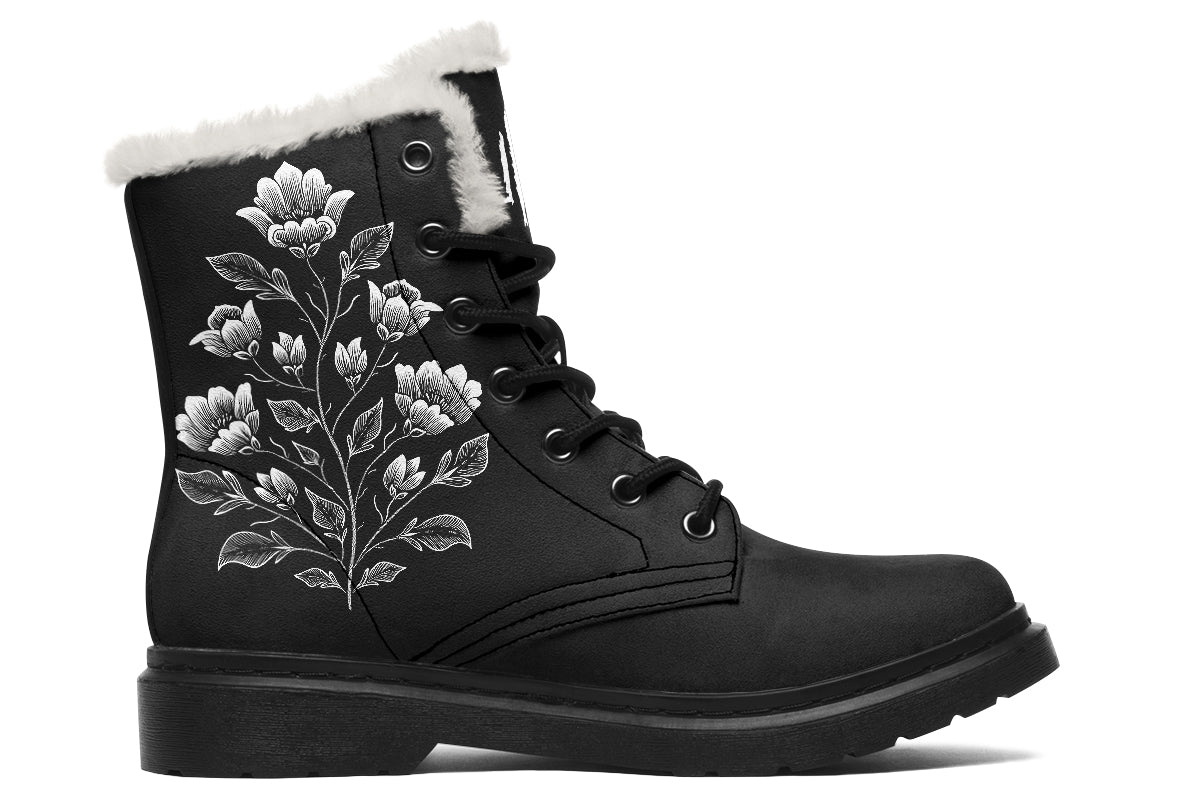 Floral Minimalist Comfy Boots
