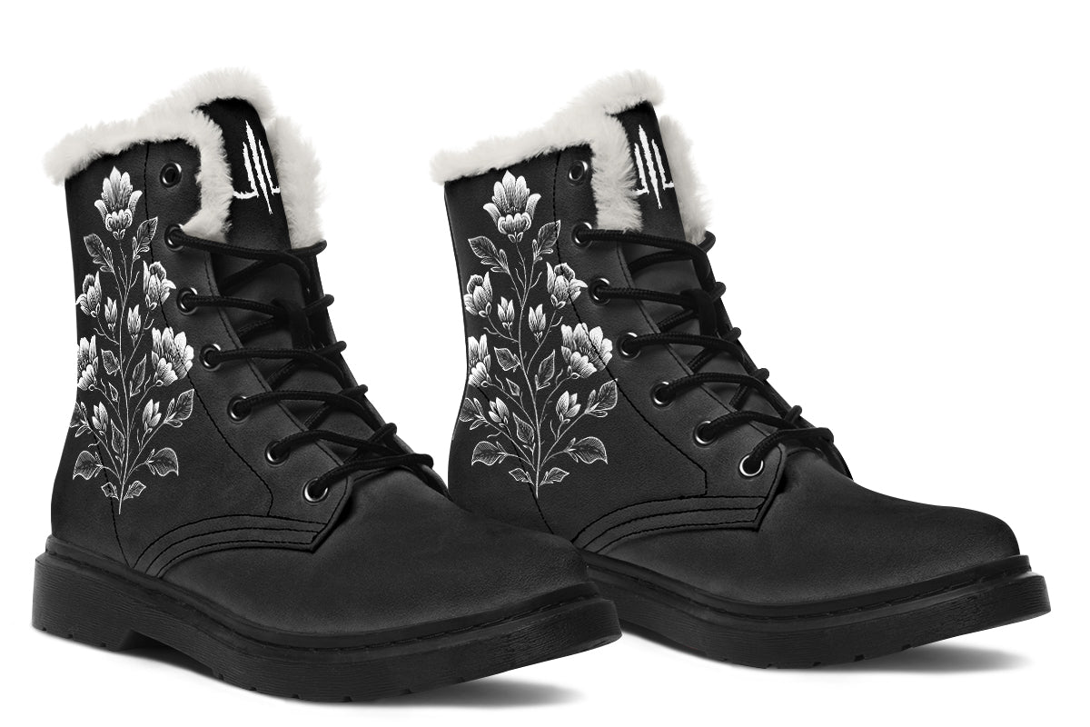 Floral Minimalist Comfy Boots