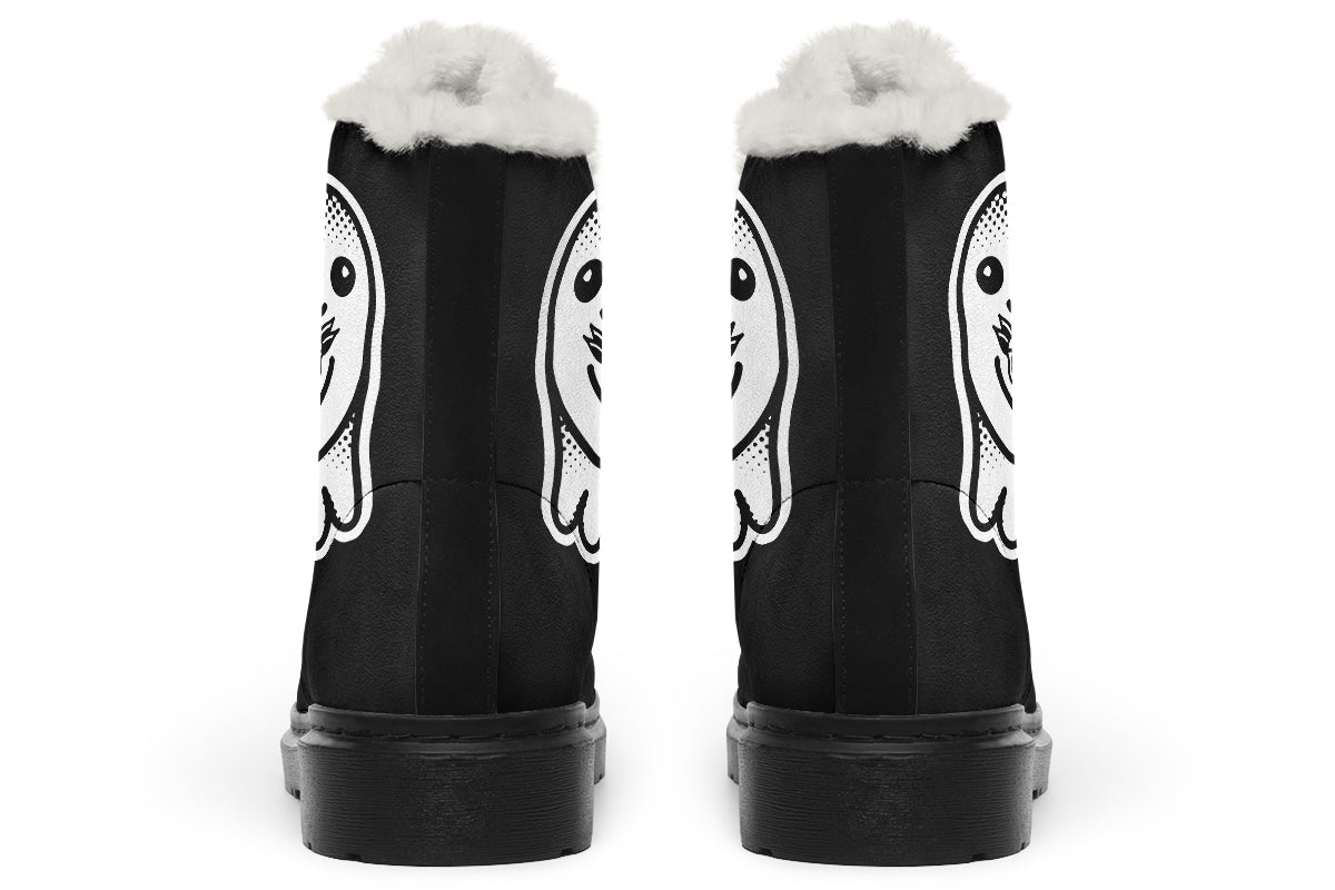 Flower Ghost Comfy Boots