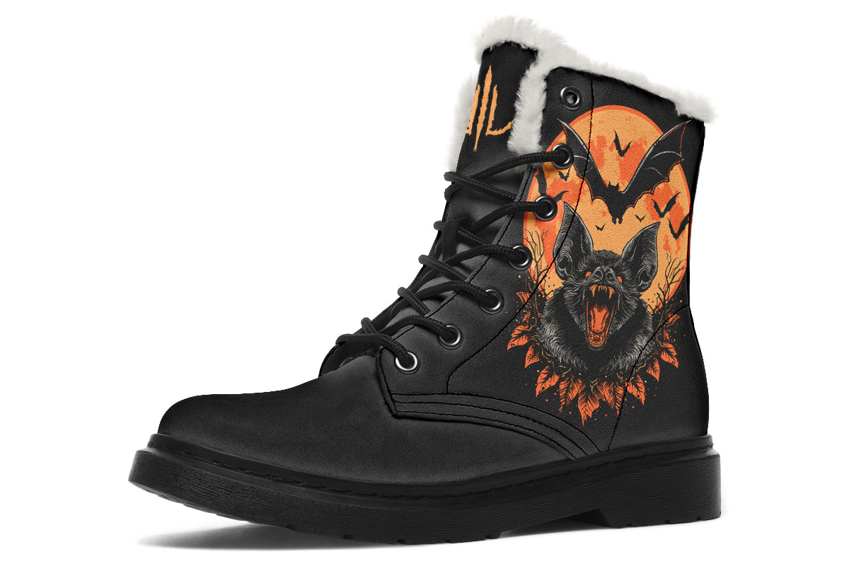 Halloween Fall Bat Comfy Boots