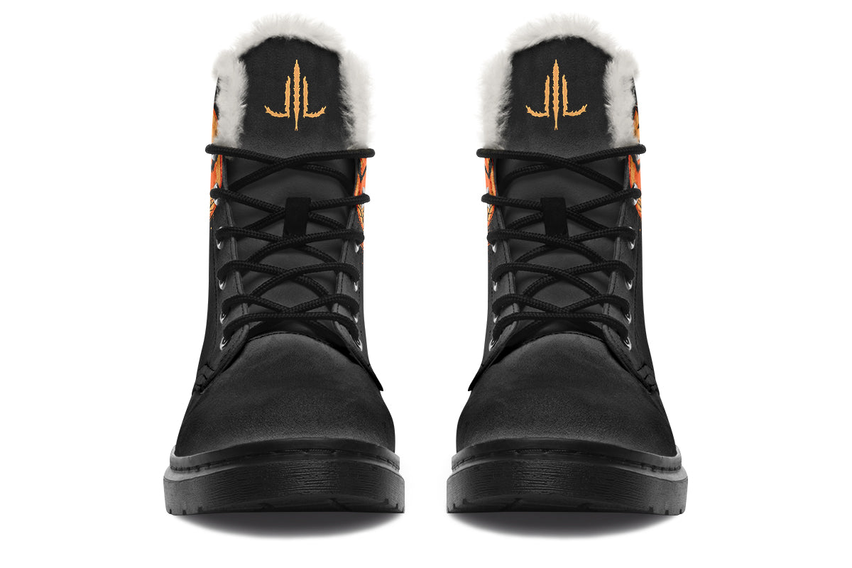 Halloween Fall Bat Comfy Boots