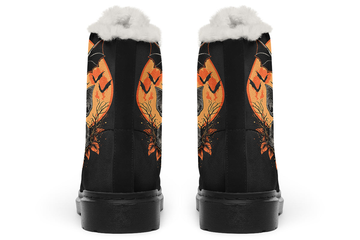 Halloween Fall Bat Comfy Boots