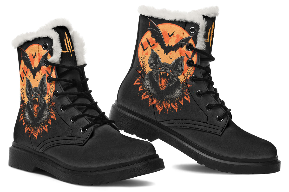 Halloween Fall Bat Comfy Boots