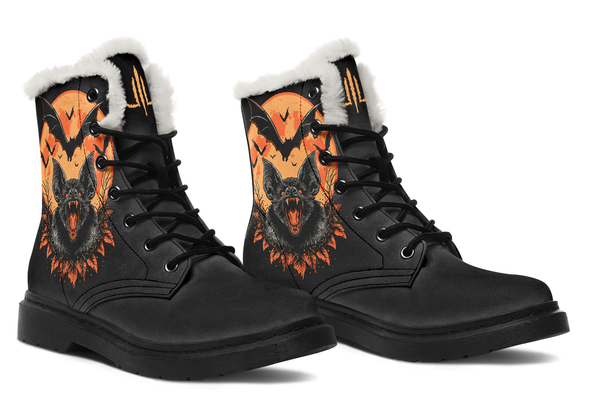 Halloween Fall Bat Comfy Boots