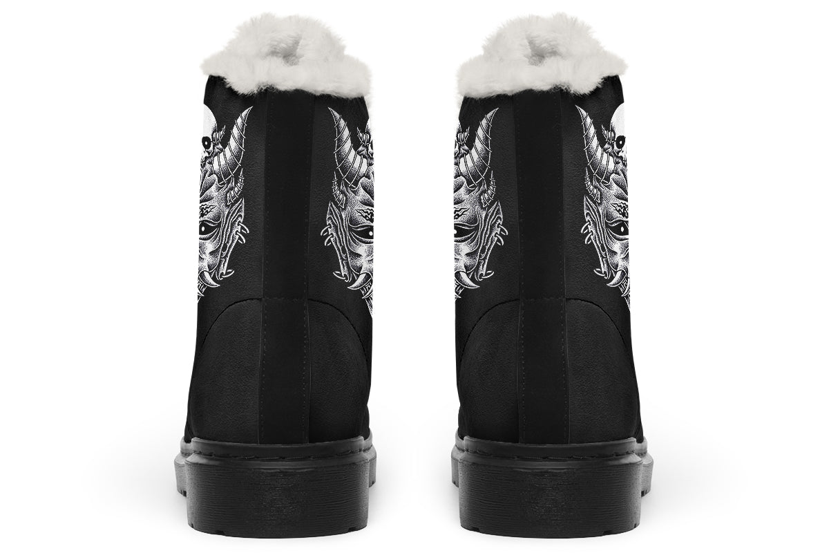 Hannya Mask Comfy Boots
