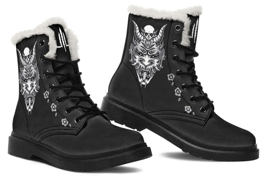 Hannya Mask Comfy Boots