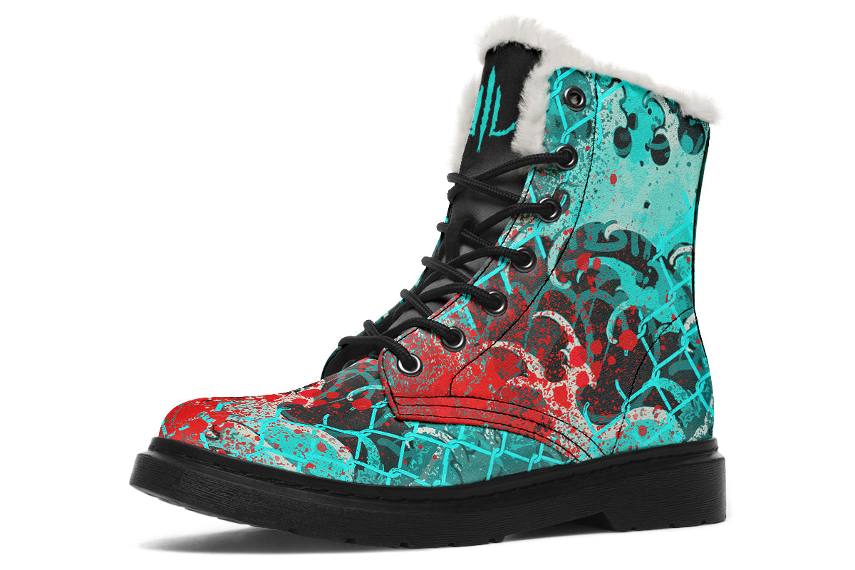 Hannya Waves Comfy Boots