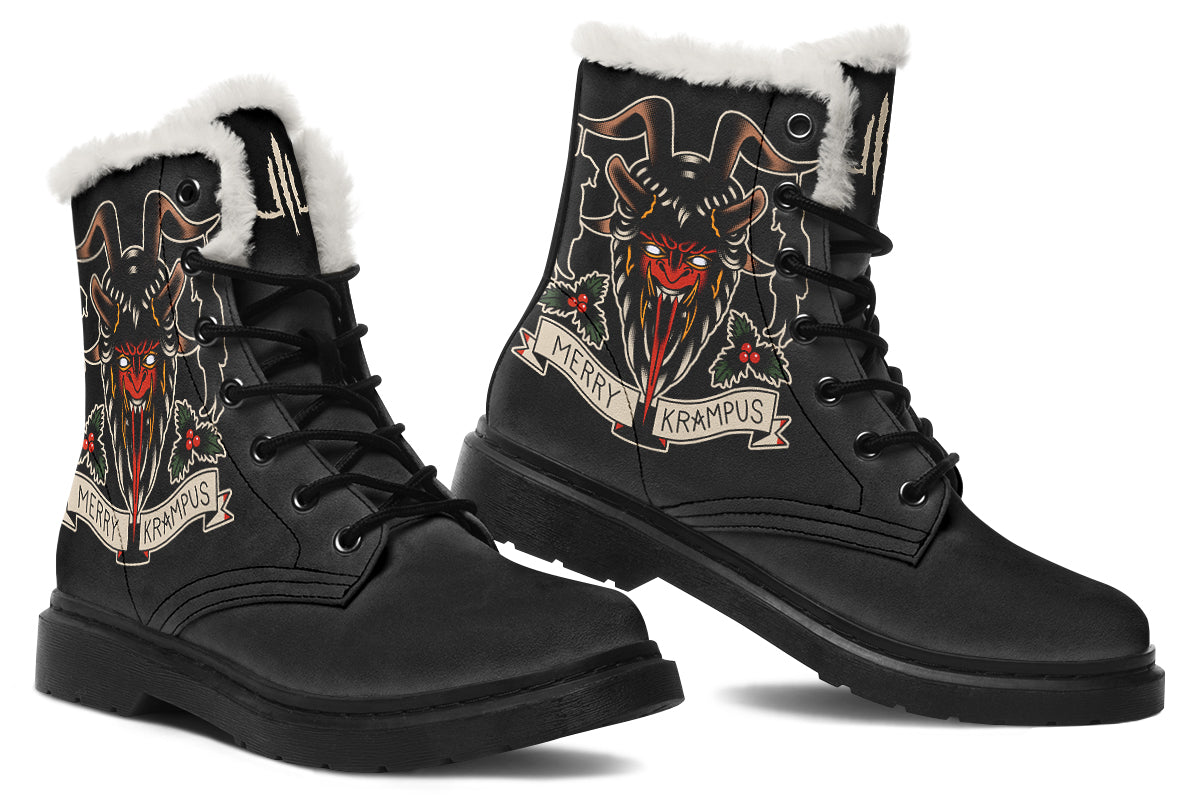 Merry Krampus Comfy Boots