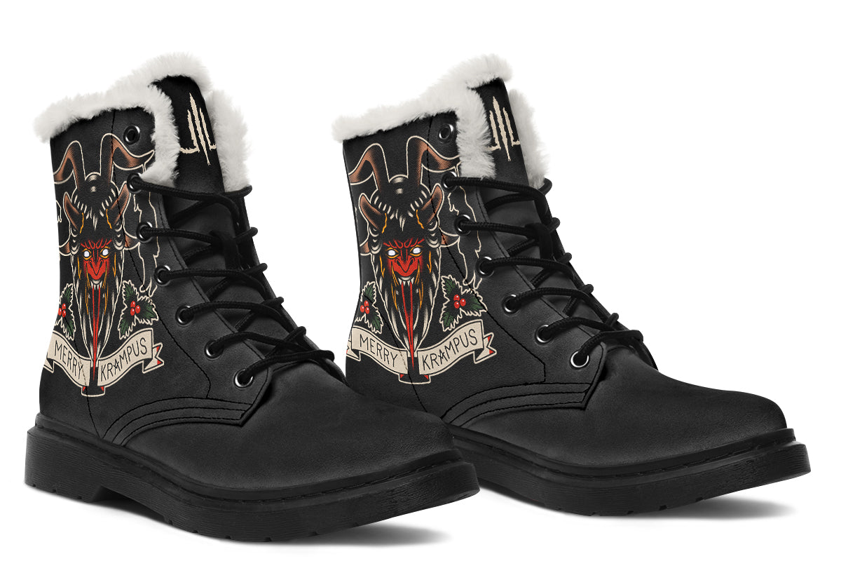 Merry Krampus Comfy Boots