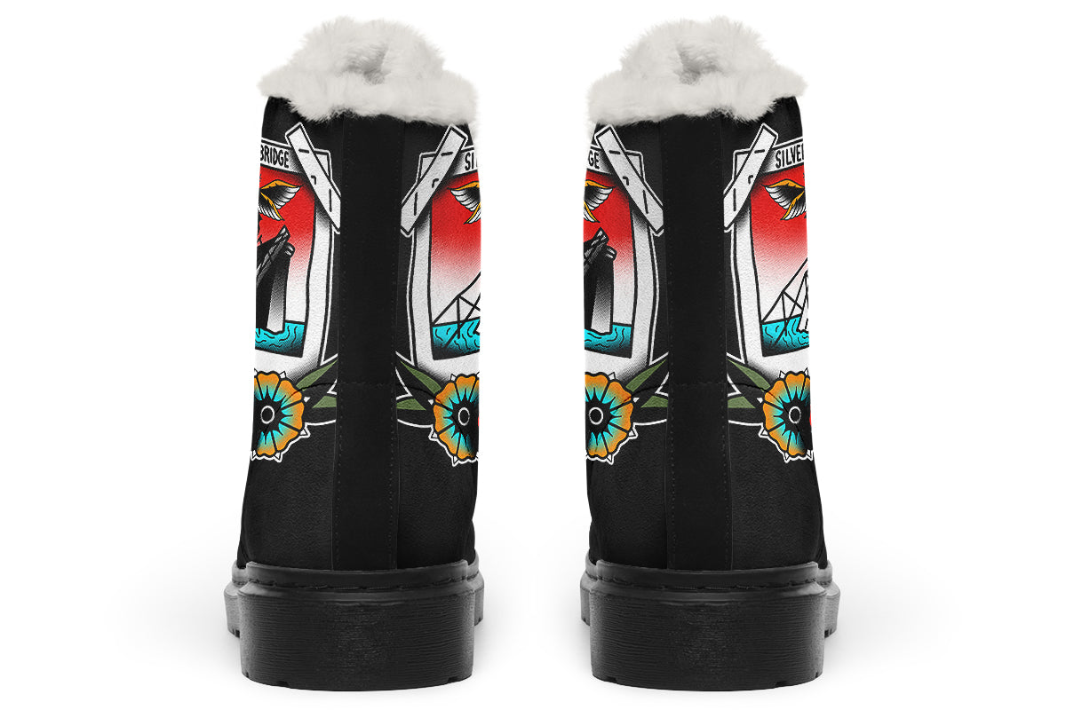 Mothman Photo Comfy Boots