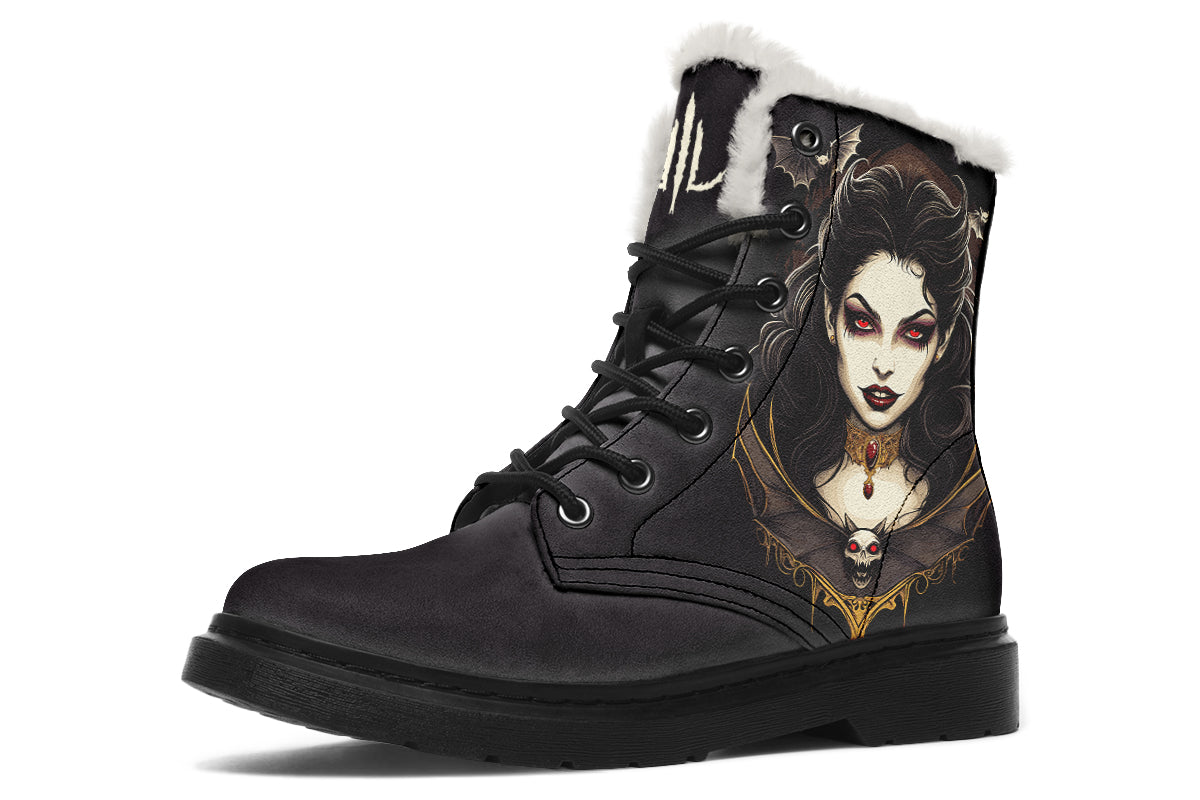 Neo Traditional Vampire Girl Comfy Boots