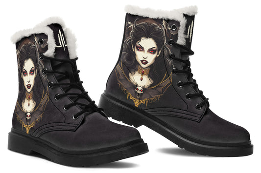 Neo Traditional Vampire Girl Comfy Boots