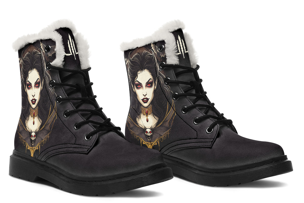Neo Traditional Vampire Girl Comfy Boots