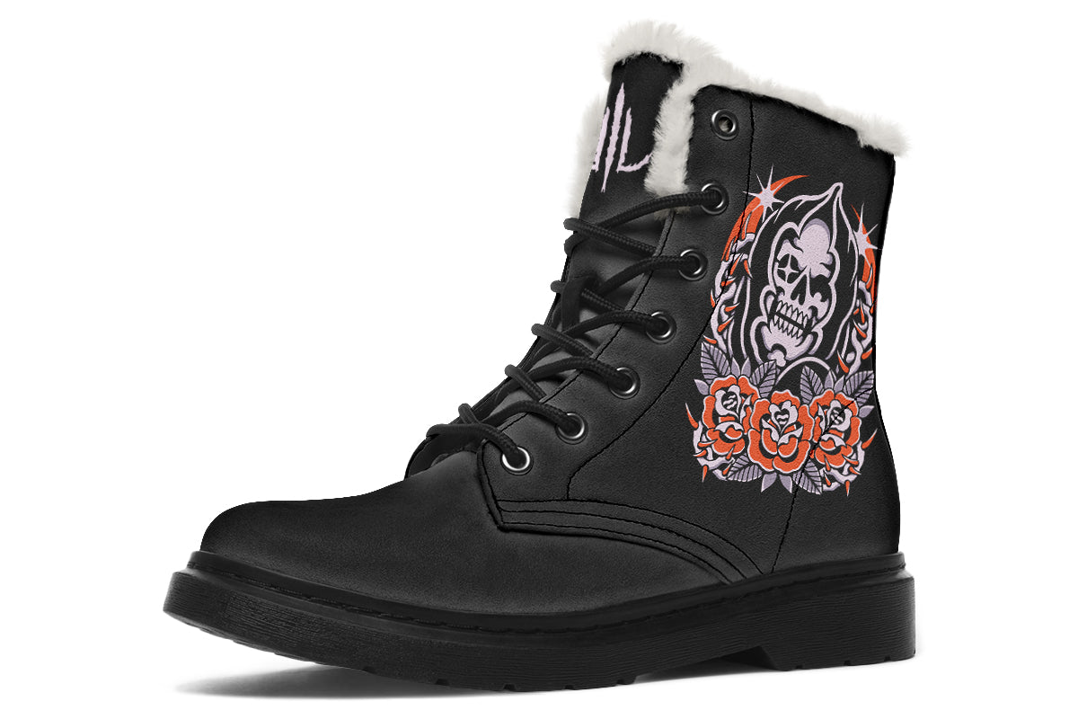 Reaper Roses Comfy Boots
