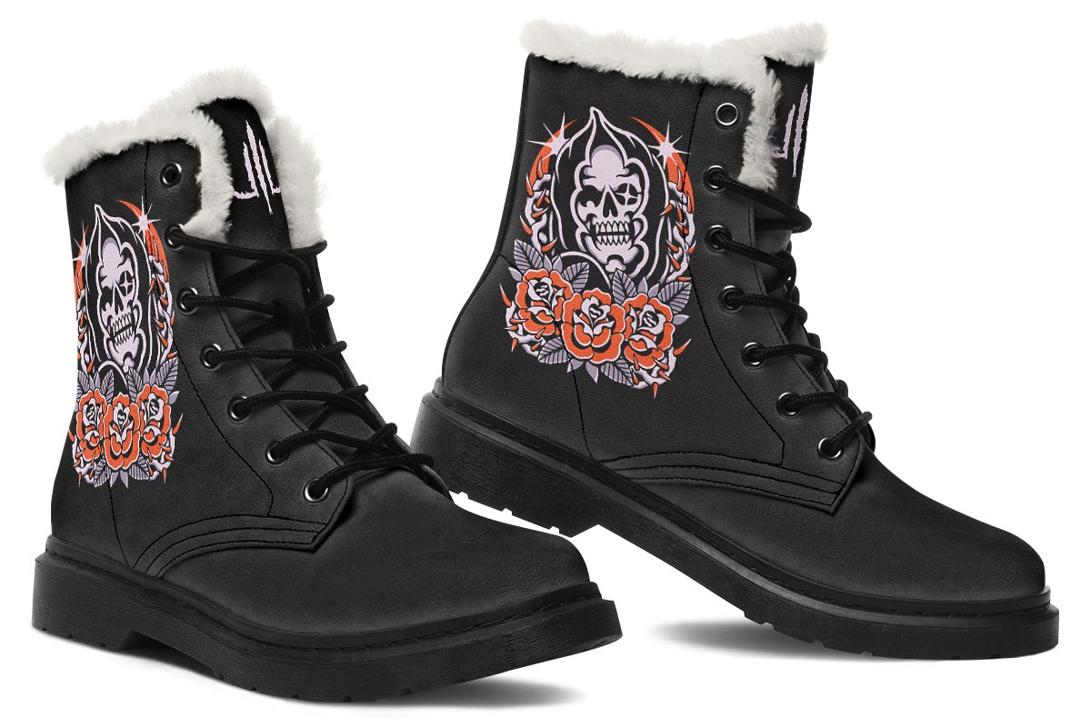 Reaper Roses Comfy Boots