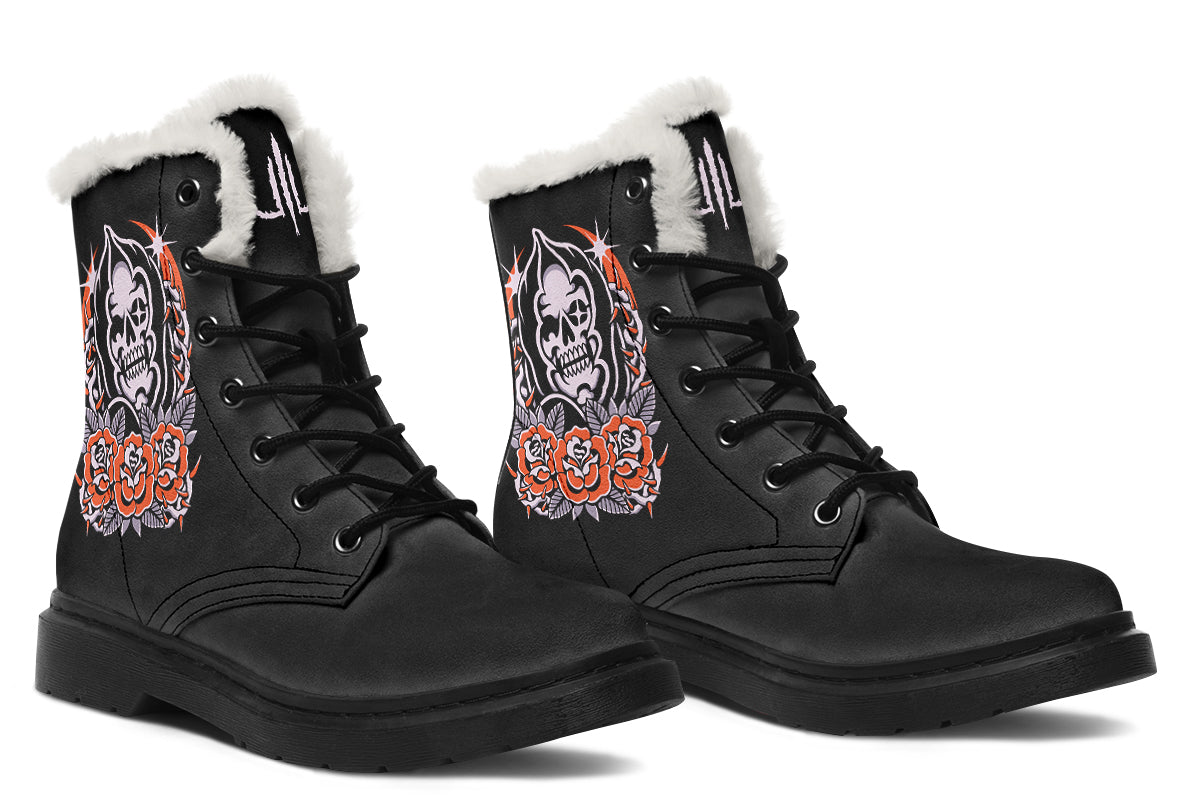 Reaper Roses Comfy Boots