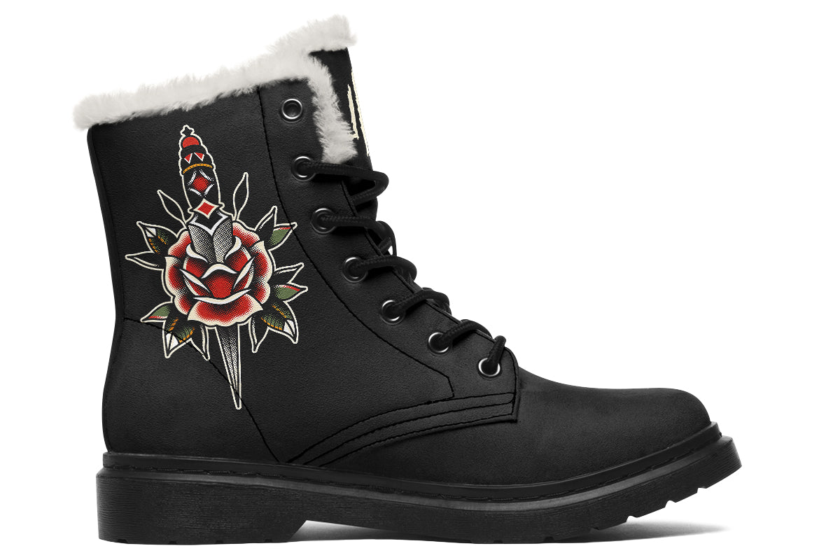 Rose Dagger Comfy Boots