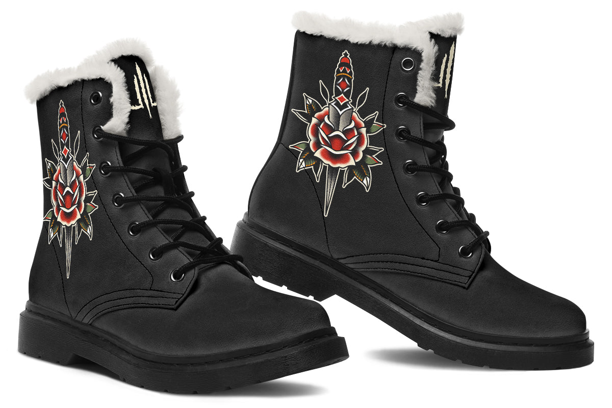 Rose Dagger Comfy Boots