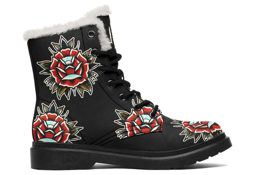 Traditional Rose Comfy Boots