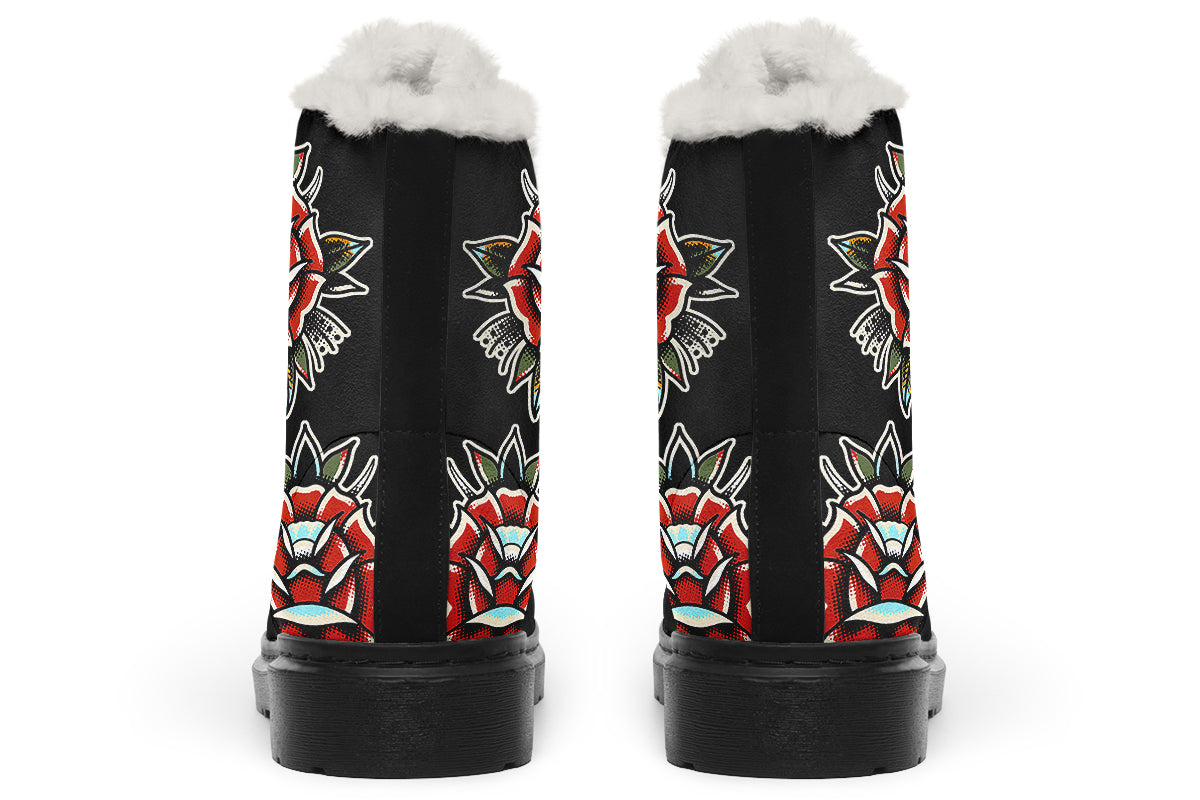 Traditional Rose Comfy Boots