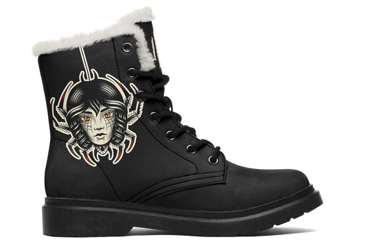 Traditional Spider Girl Head Comfy Boots