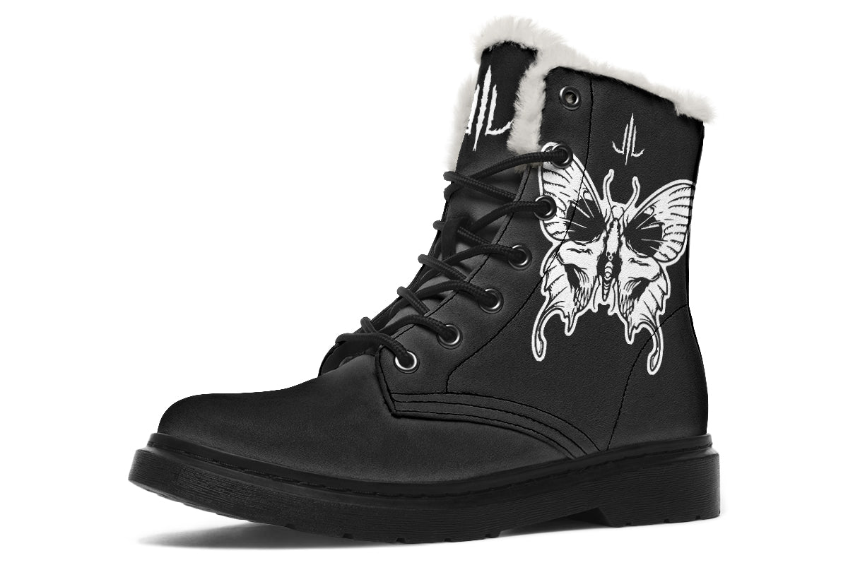 Wings Of Death Comfy Boots - Last Light Apparel
