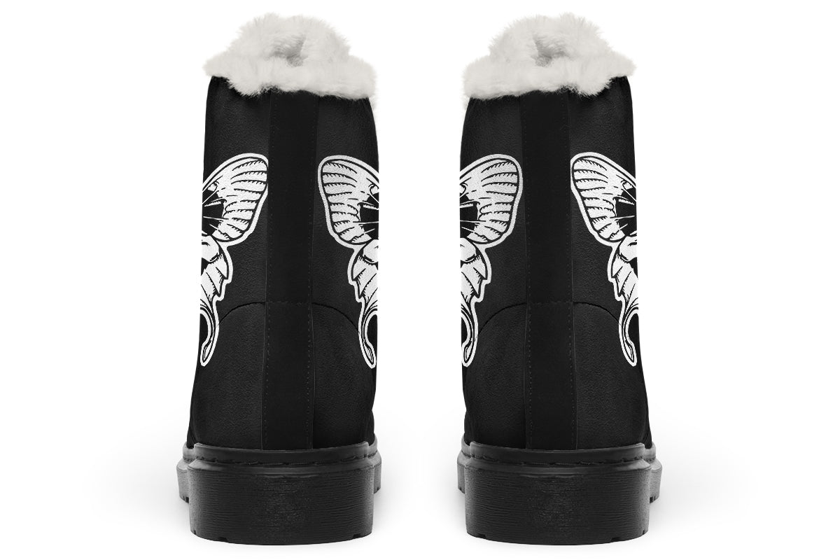 Wings Of Death Comfy Boots - Last Light Apparel