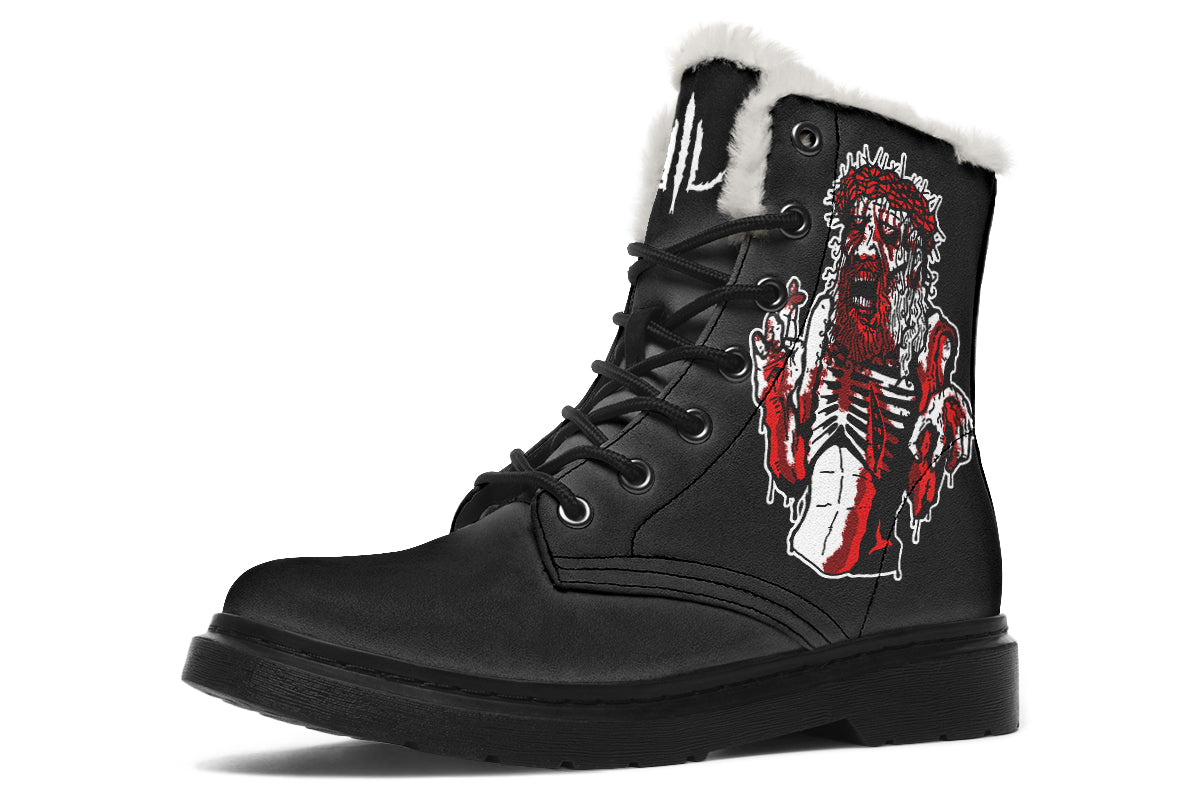 Zombie Jesus Comfy Boots