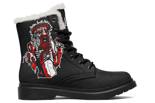 Zombie Jesus Comfy Boots