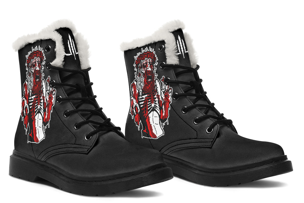 Zombie Jesus Comfy Boots