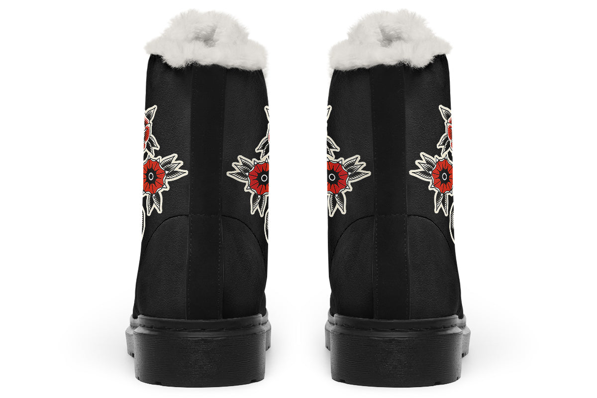 Skull flowers Comfy Boots