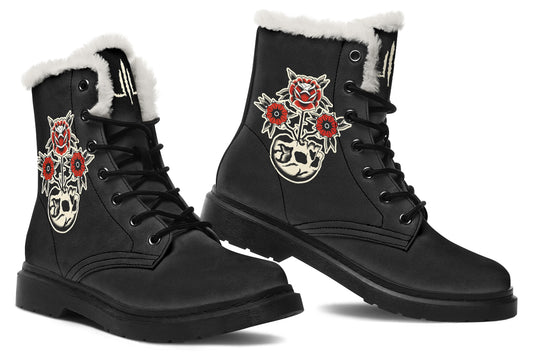 Skull flowers Comfy Boots