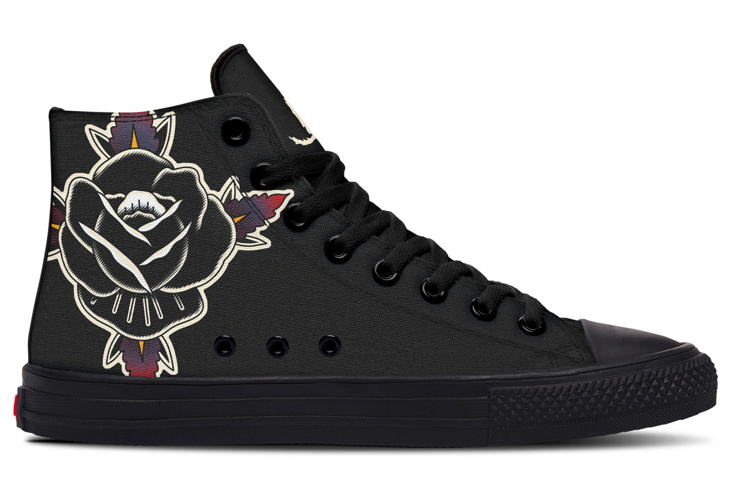 Black Rose High Tops - Last Light Apparel