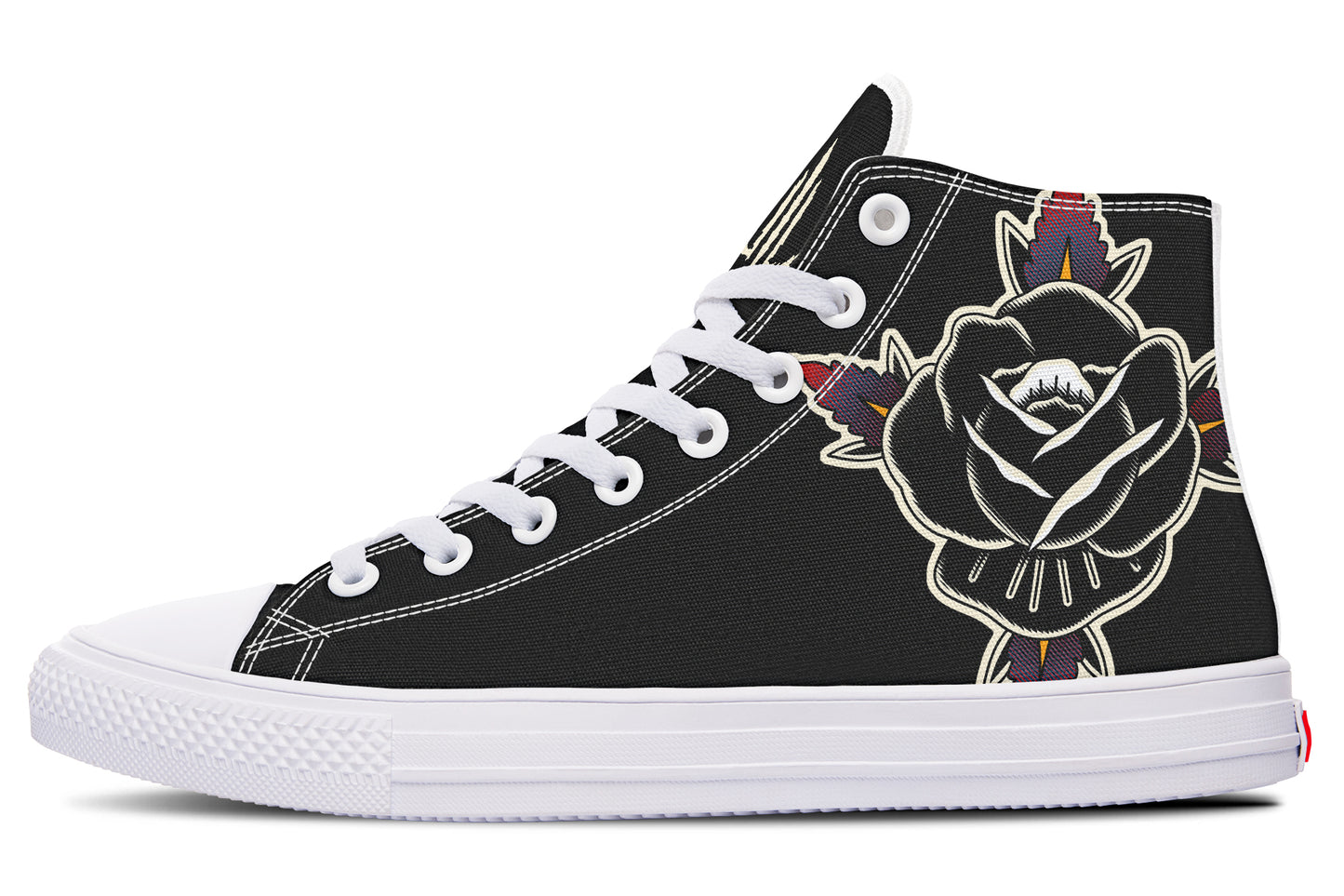 Black Rose High Tops - Last Light Apparel