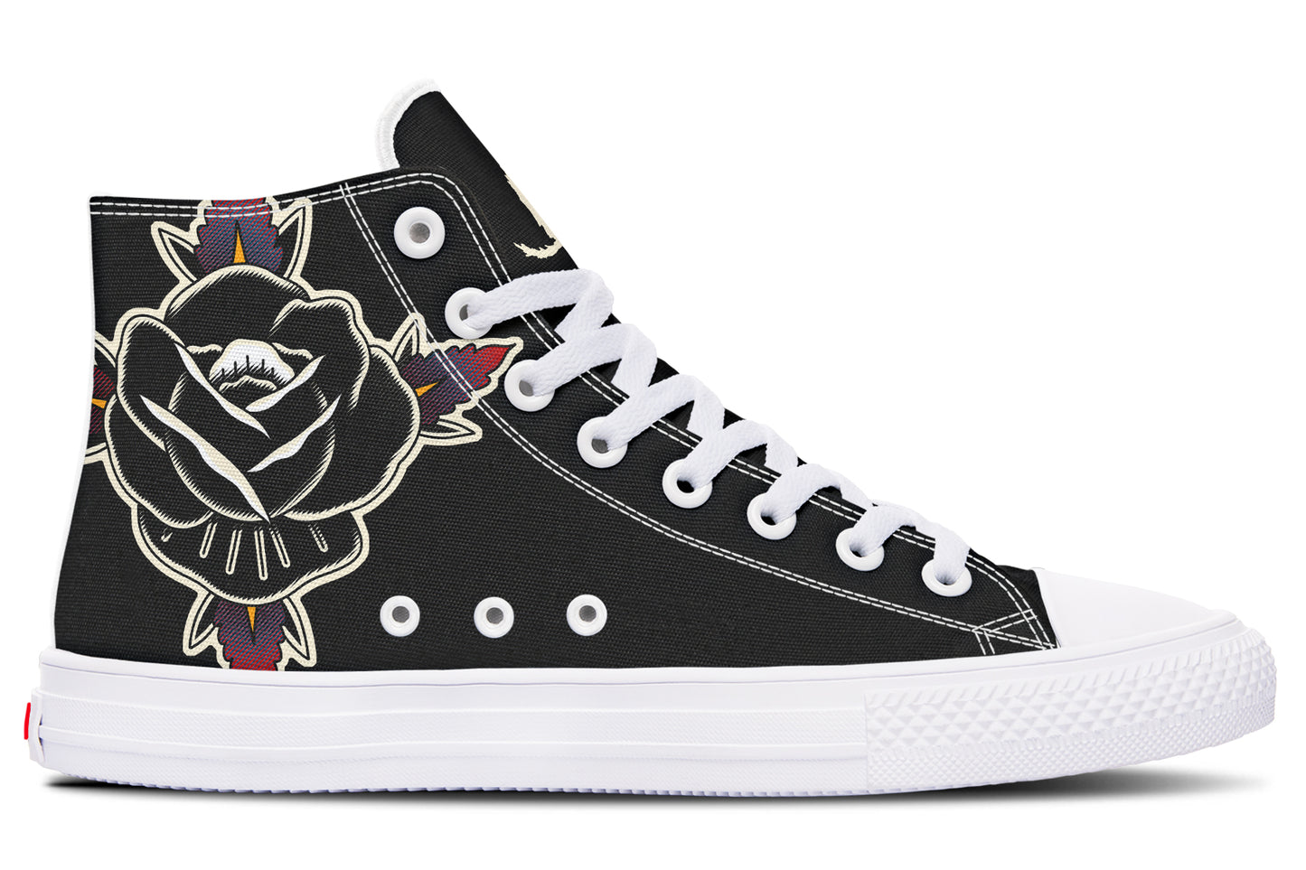 Black Rose High Tops - Last Light Apparel