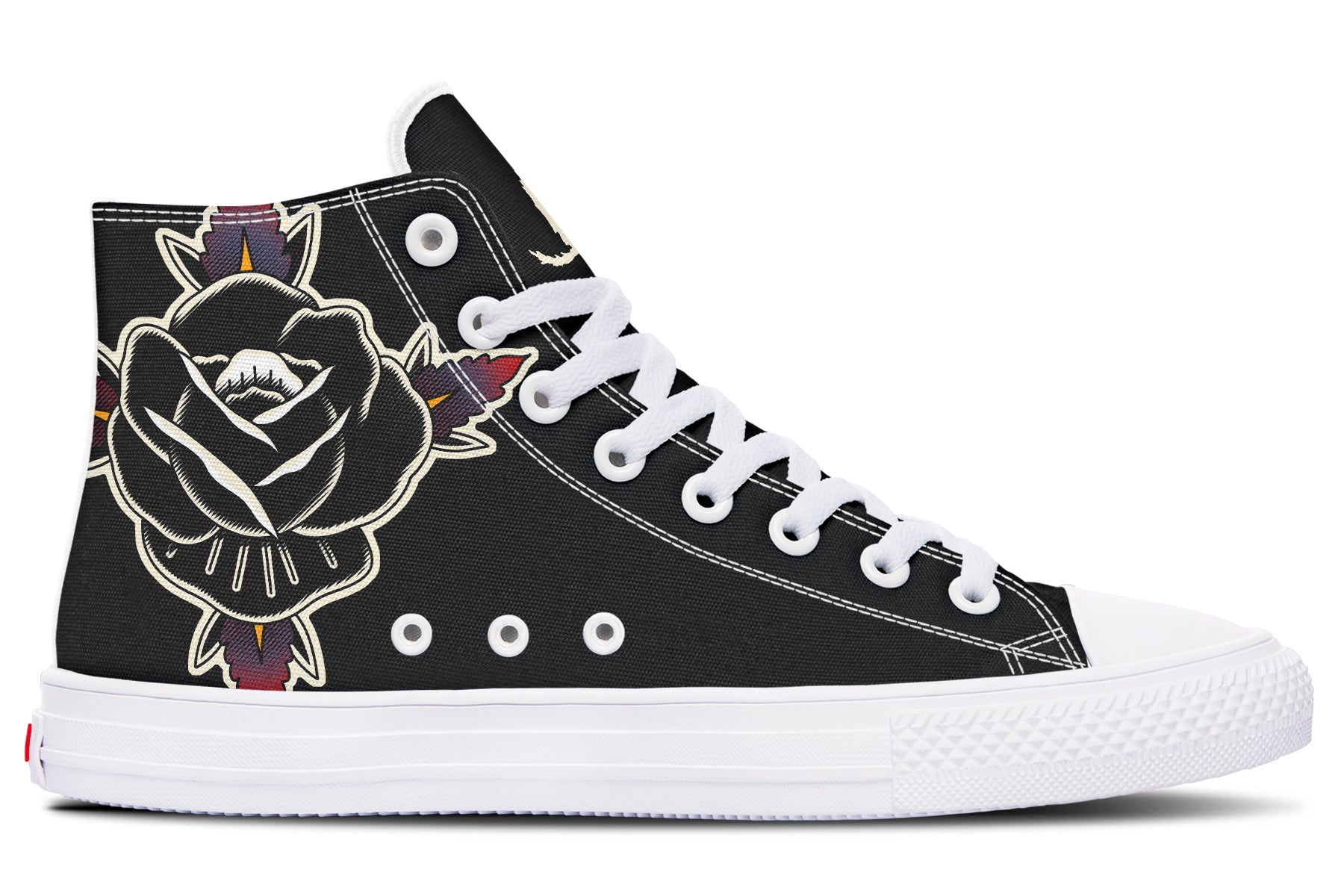 Black Rose High Tops - Last Light Apparel