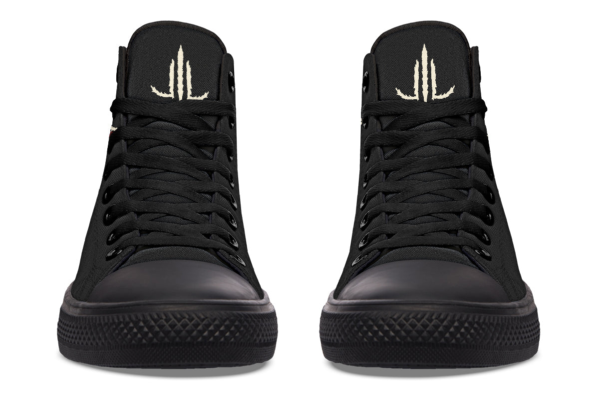 Black Rose High Tops - Last Light Apparel