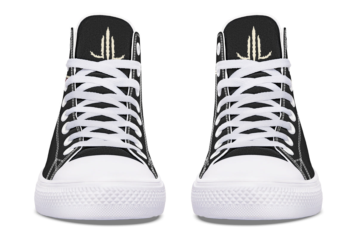 Black Rose High Tops - Last Light Apparel