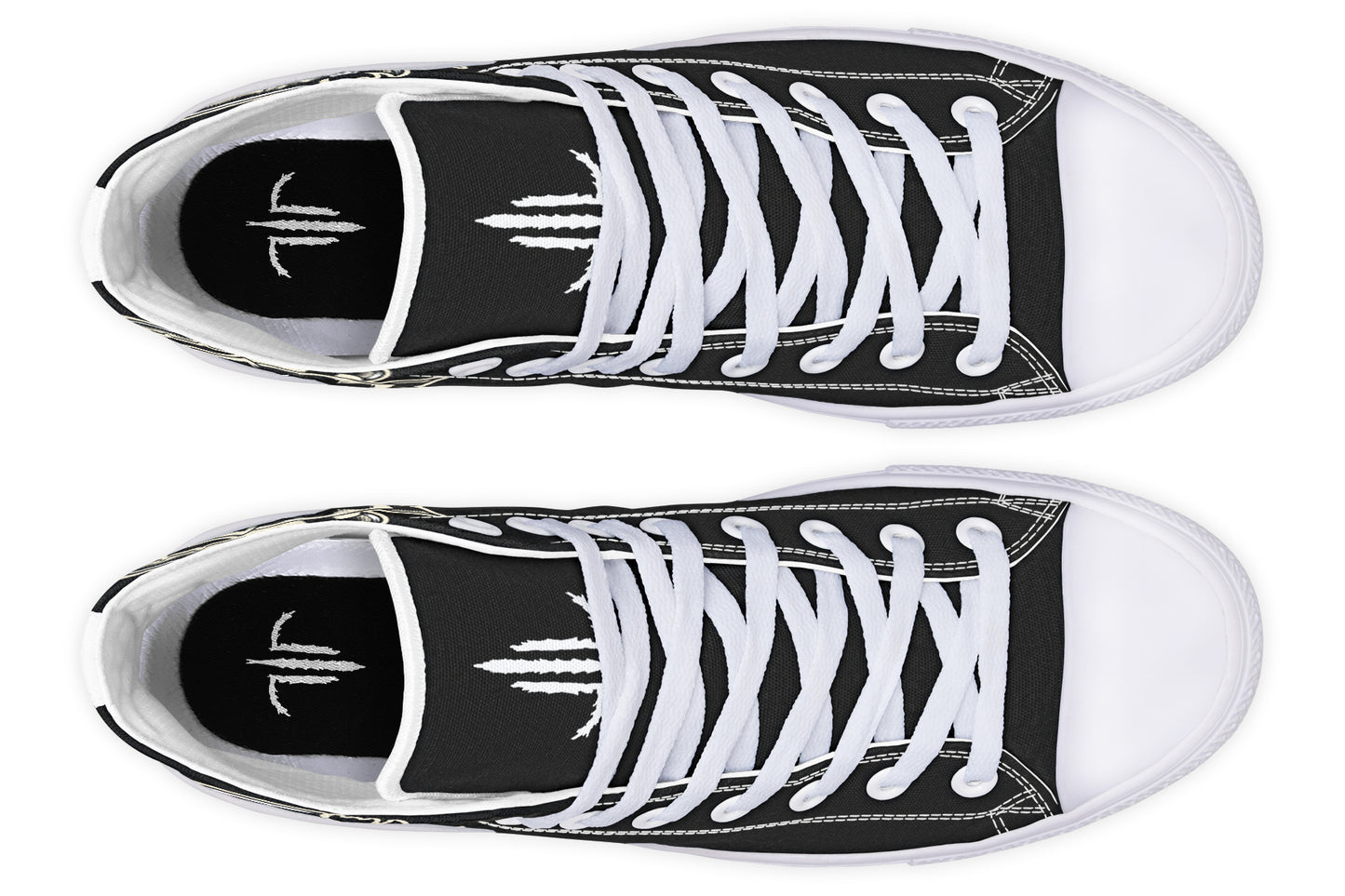 Black Rose Scythe Skull High Tops