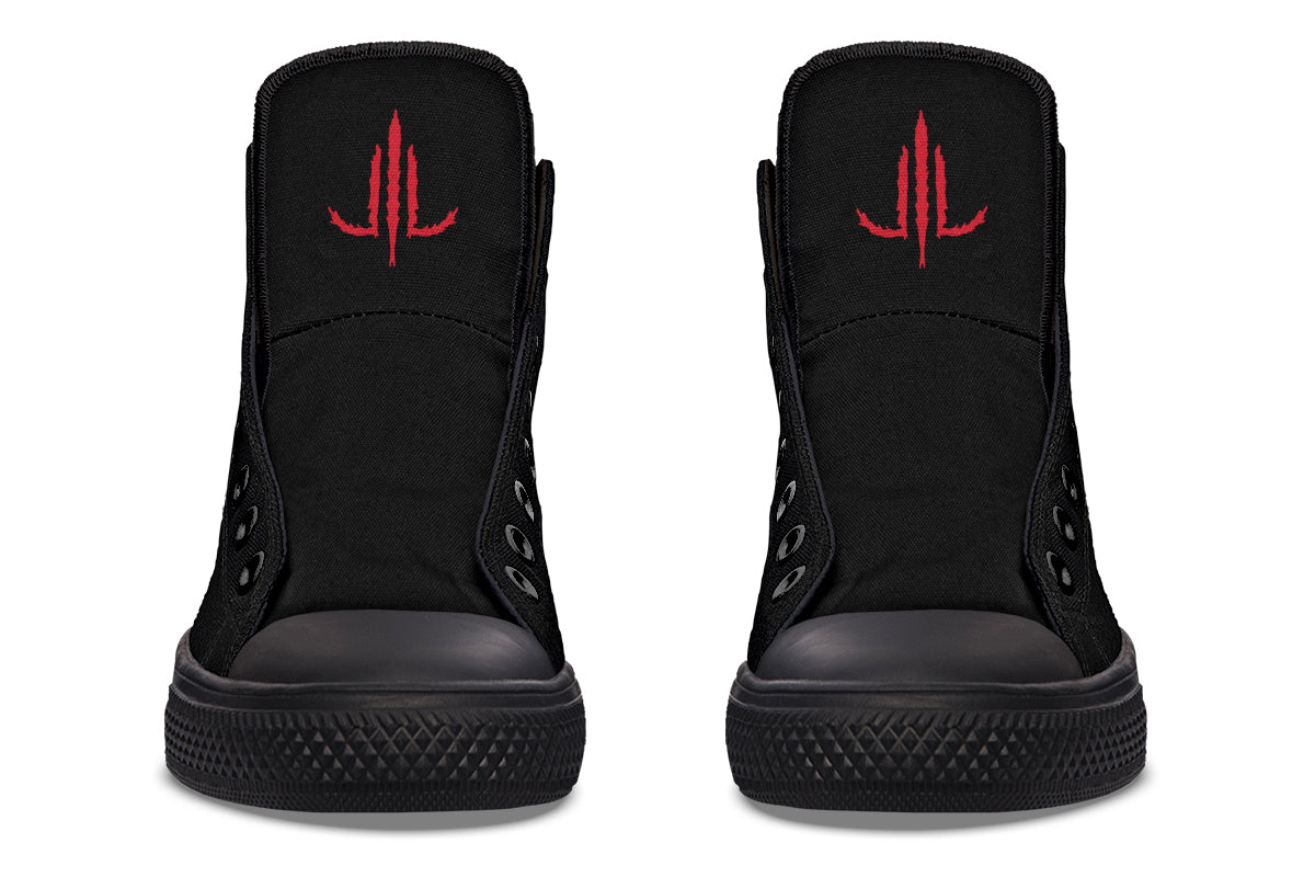 Bleeding Eye Rose High Tops