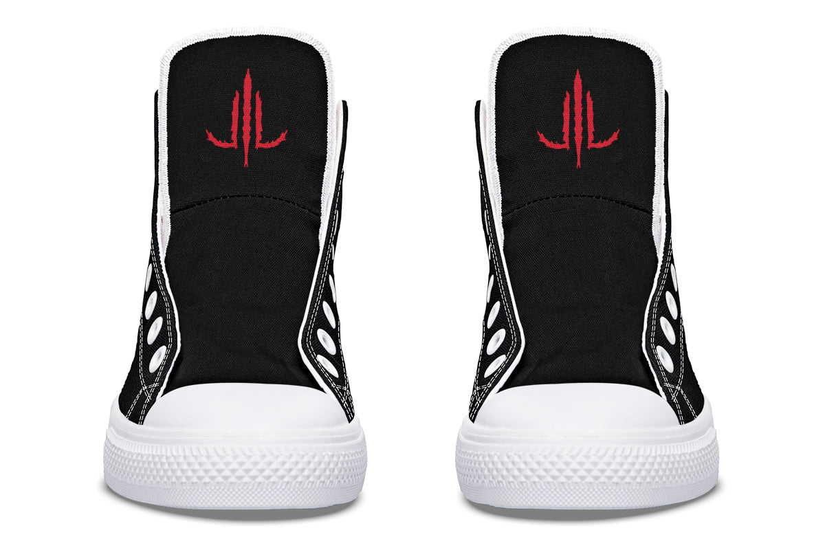 Bleeding Eye Rose High Tops