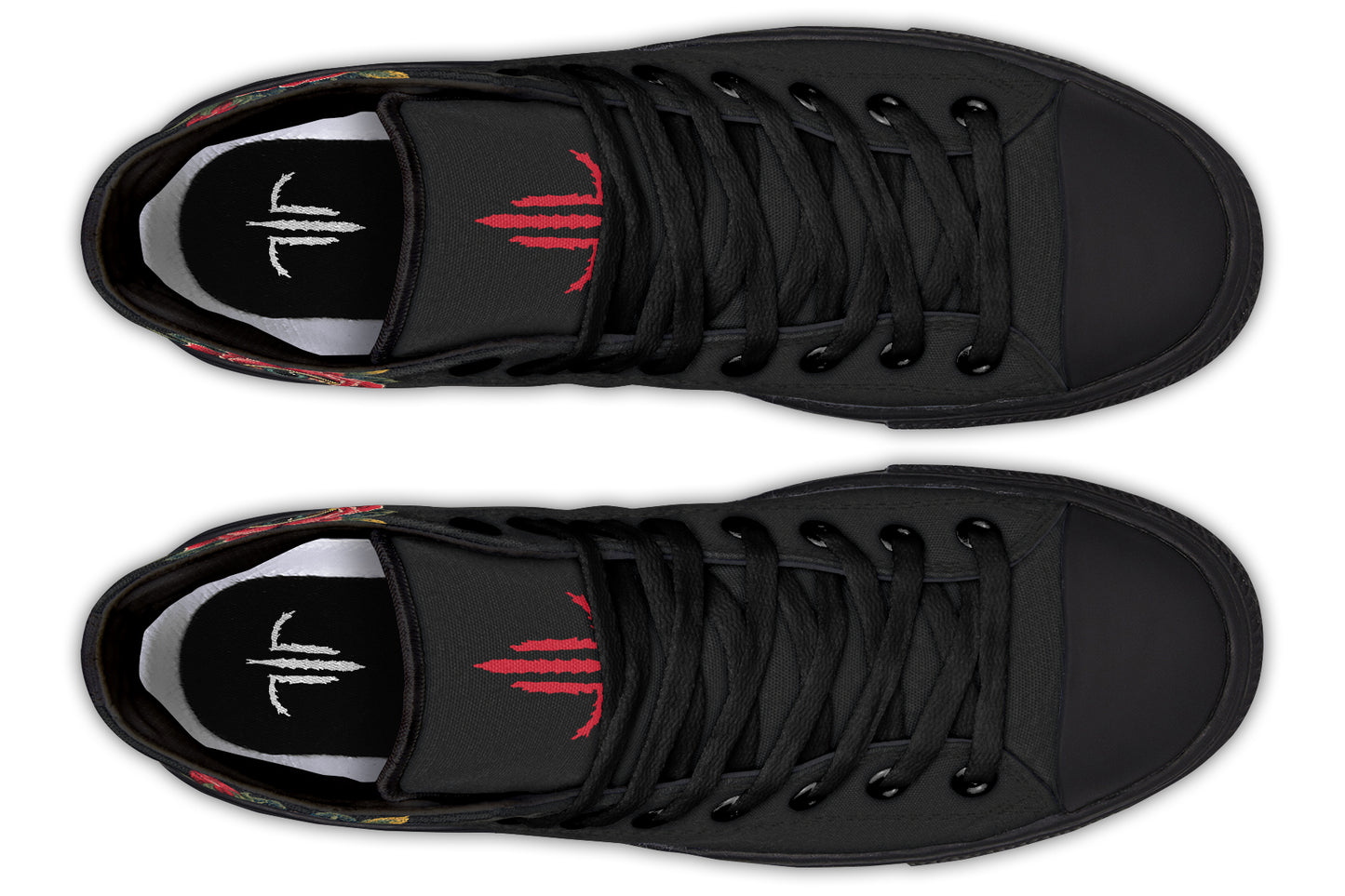 Bleeding Eye Rose High Tops