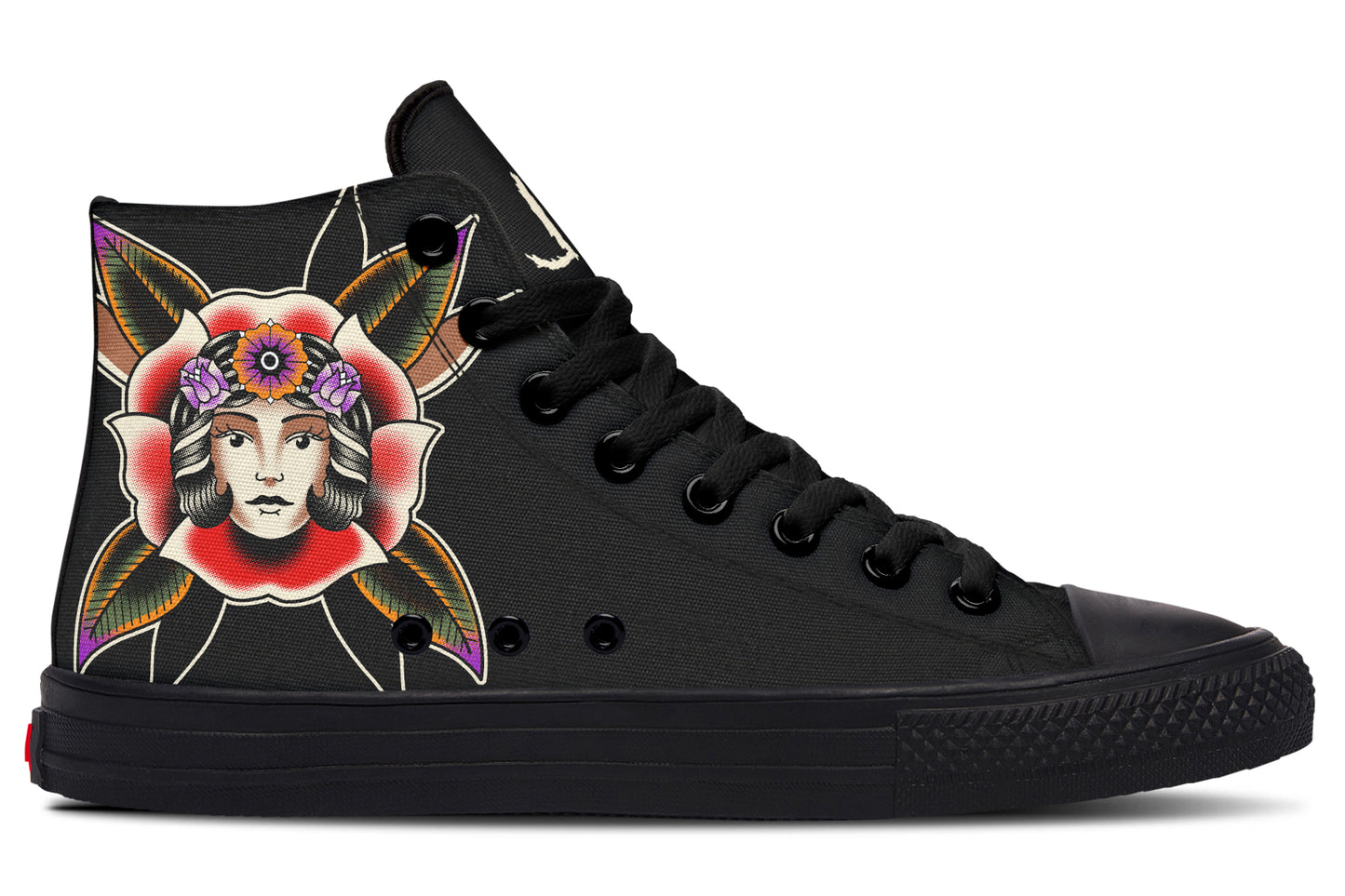 Blooming Girl Head High Tops