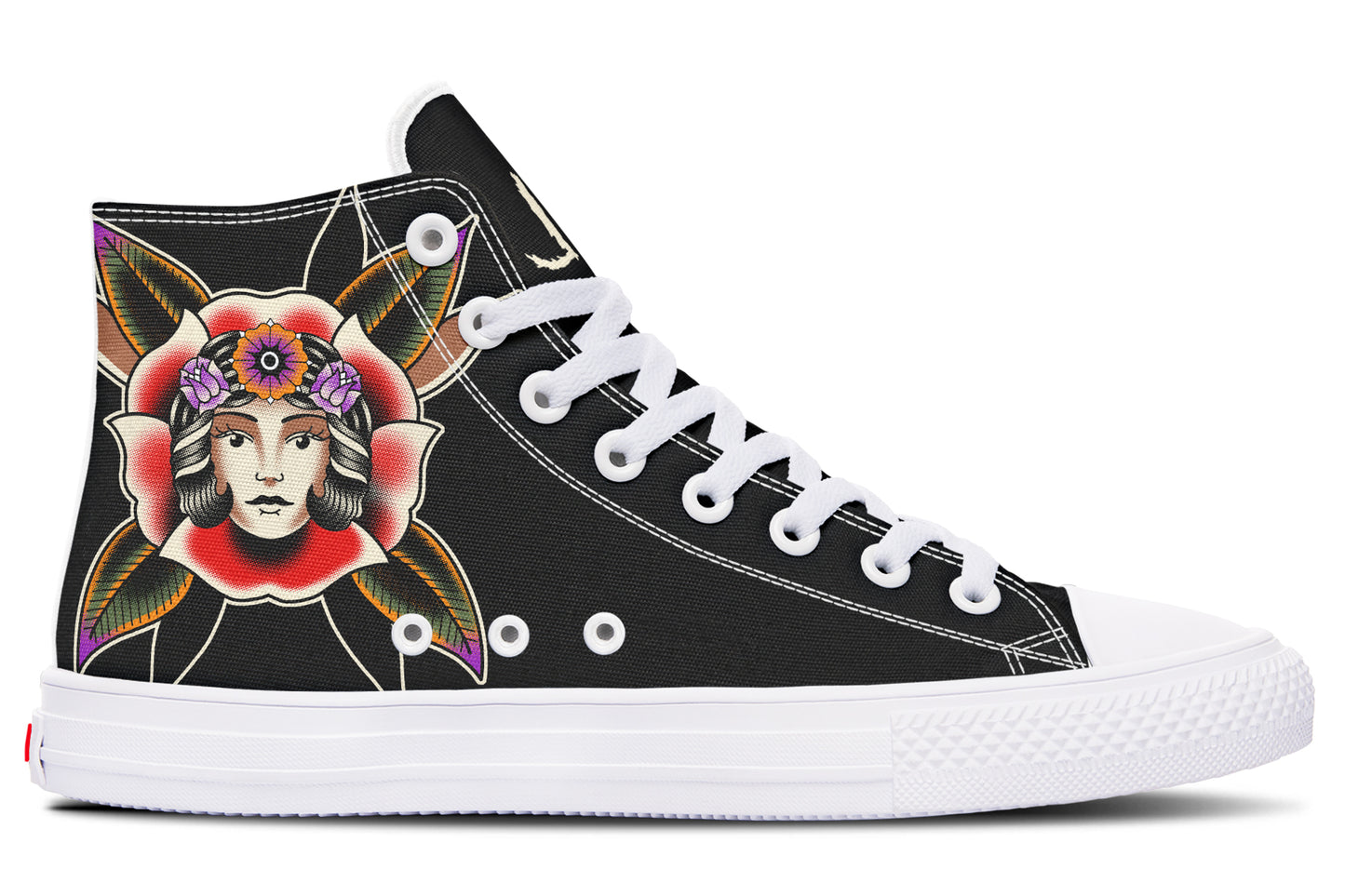 Blooming Girl Head High Tops