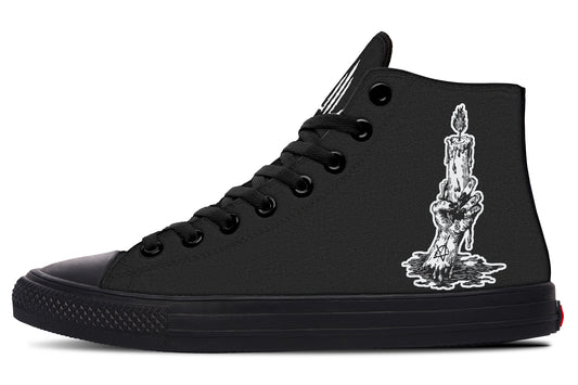 Candle Of Devotion High Tops - Last Light Apparel