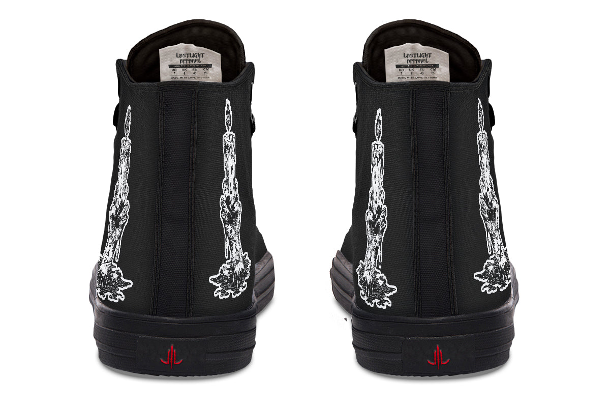 Candle Of Devotion High Tops - Last Light Apparel