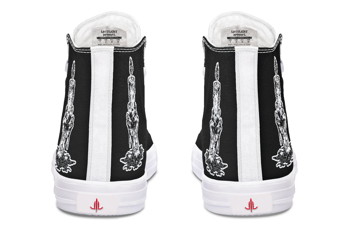 Candle Of Devotion High Tops - Last Light Apparel