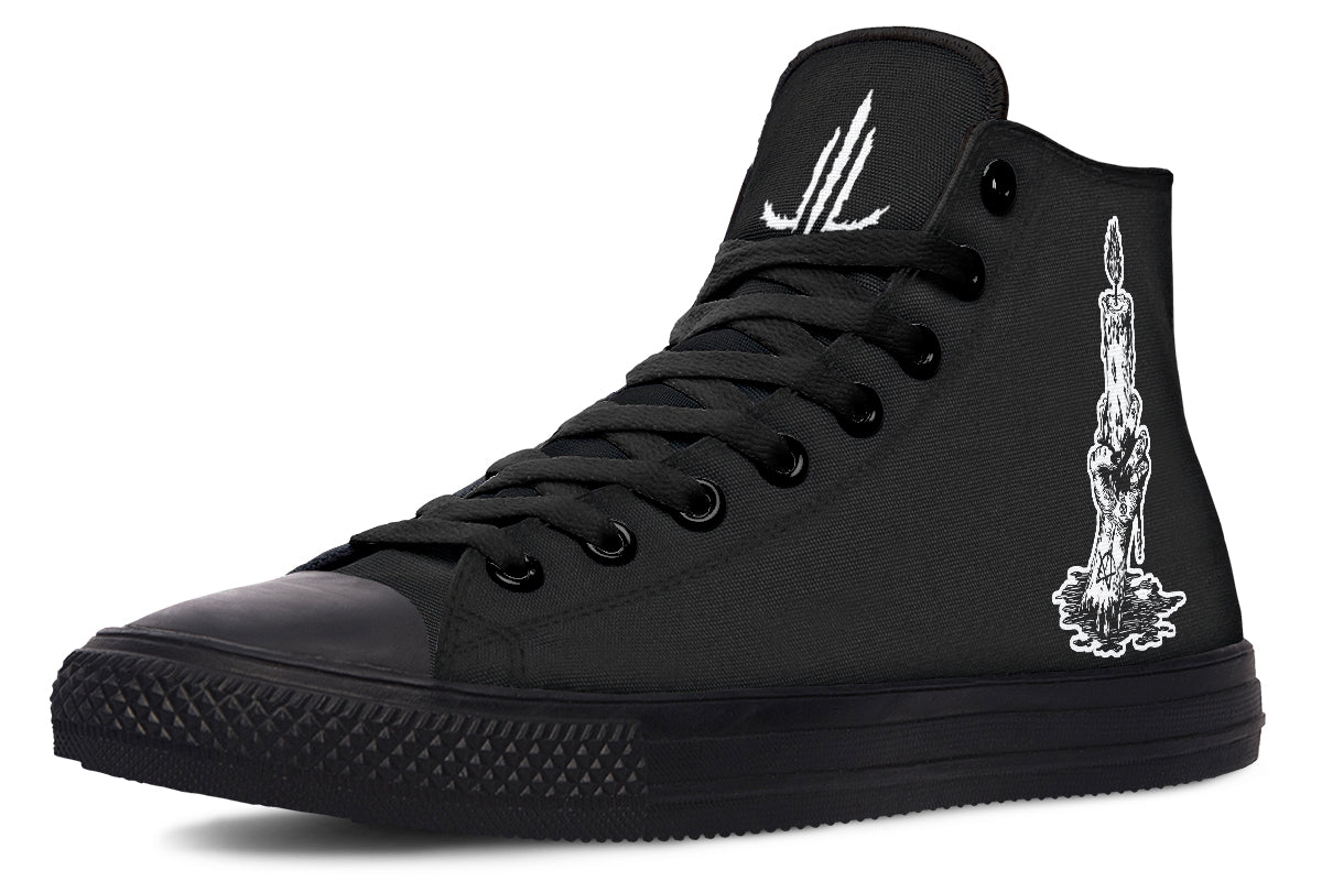 Candle Of Devotion High Tops - Last Light Apparel