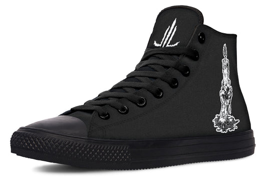 Candle Of Devotion High Tops - Last Light Apparel