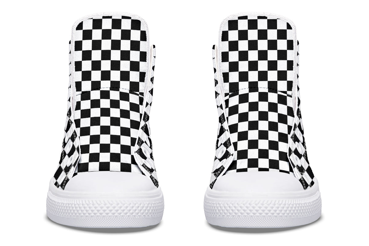 Cat Demon Checkered High Tops